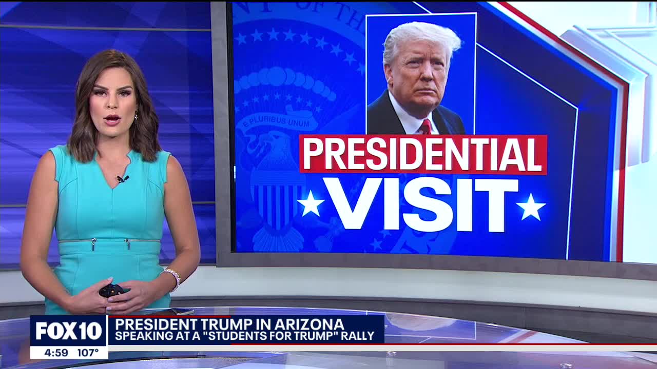 President Trump flies into Arizona for 3rd visit this year