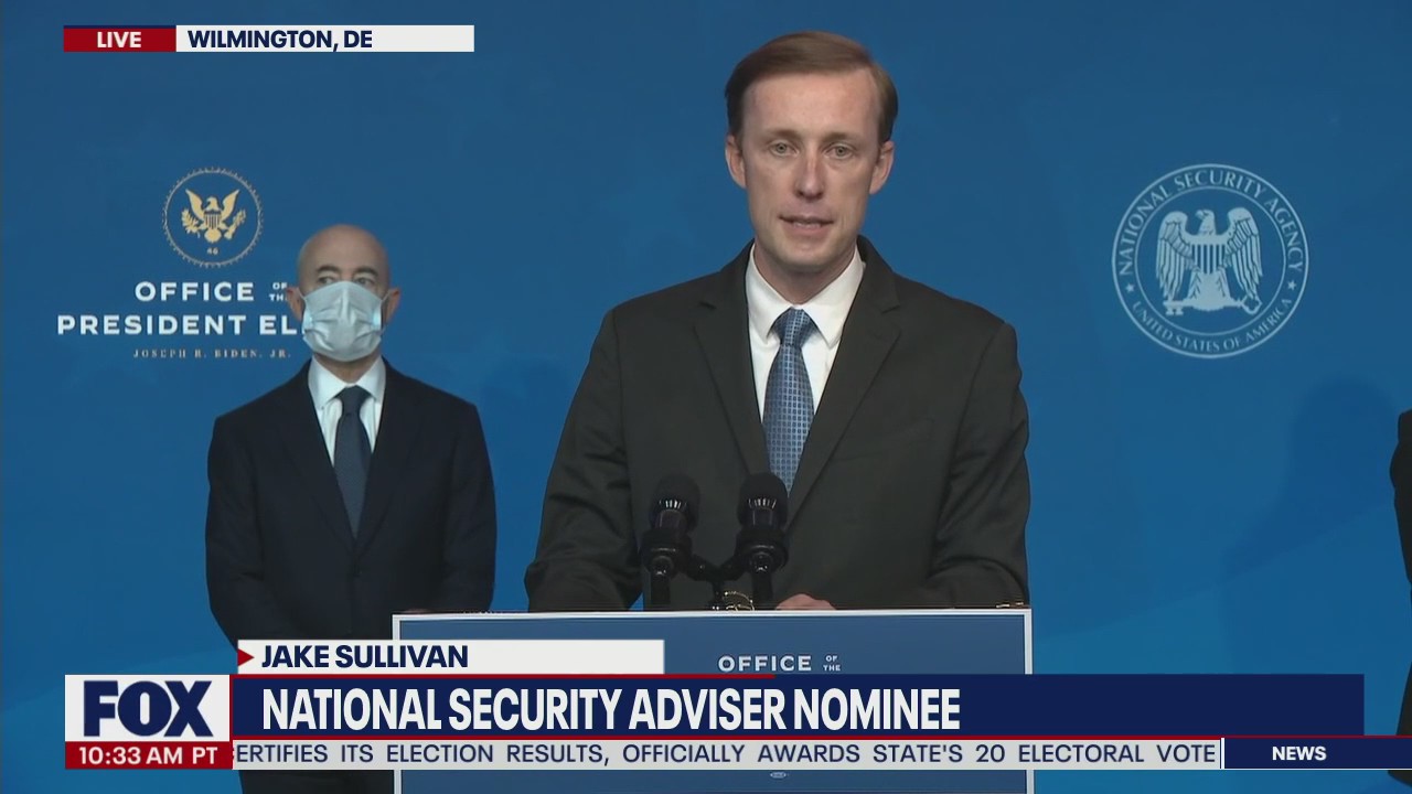 National Security Adviser Nominee Jake Sullivan