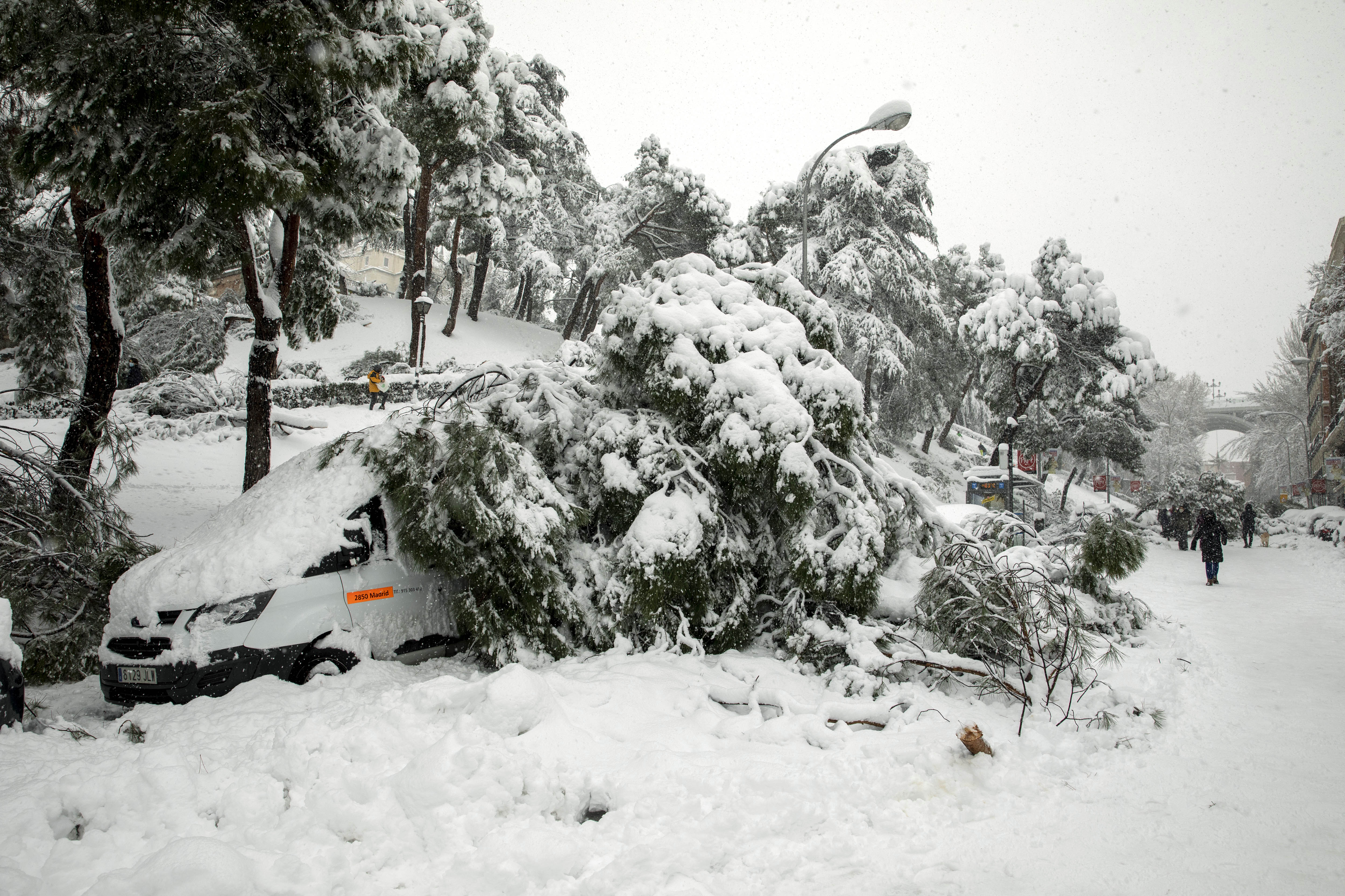 Madrid Blanketed in Snow as Storm Filomena Hits