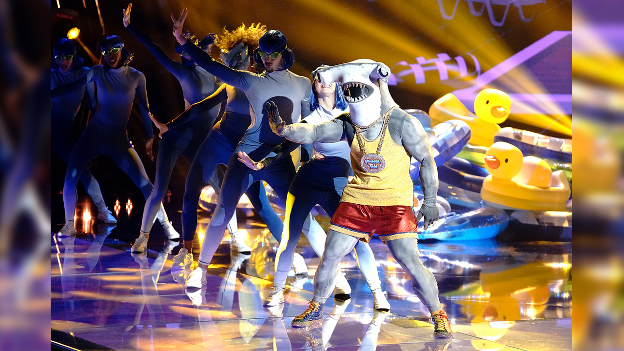 Hammerhead is revealed on The Masked Dancer