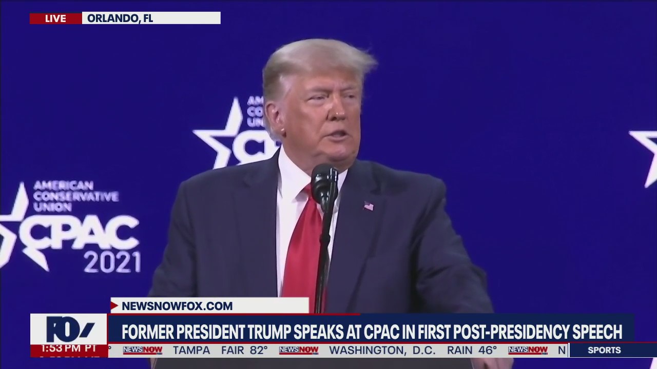 Donald Trump says he’s not starting new political party during CPAC 2021 address