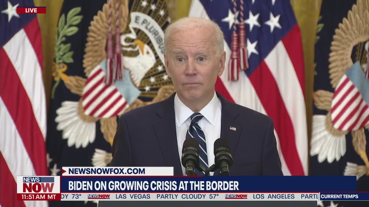 Border crisis conditions, President Biden says living conditions are 