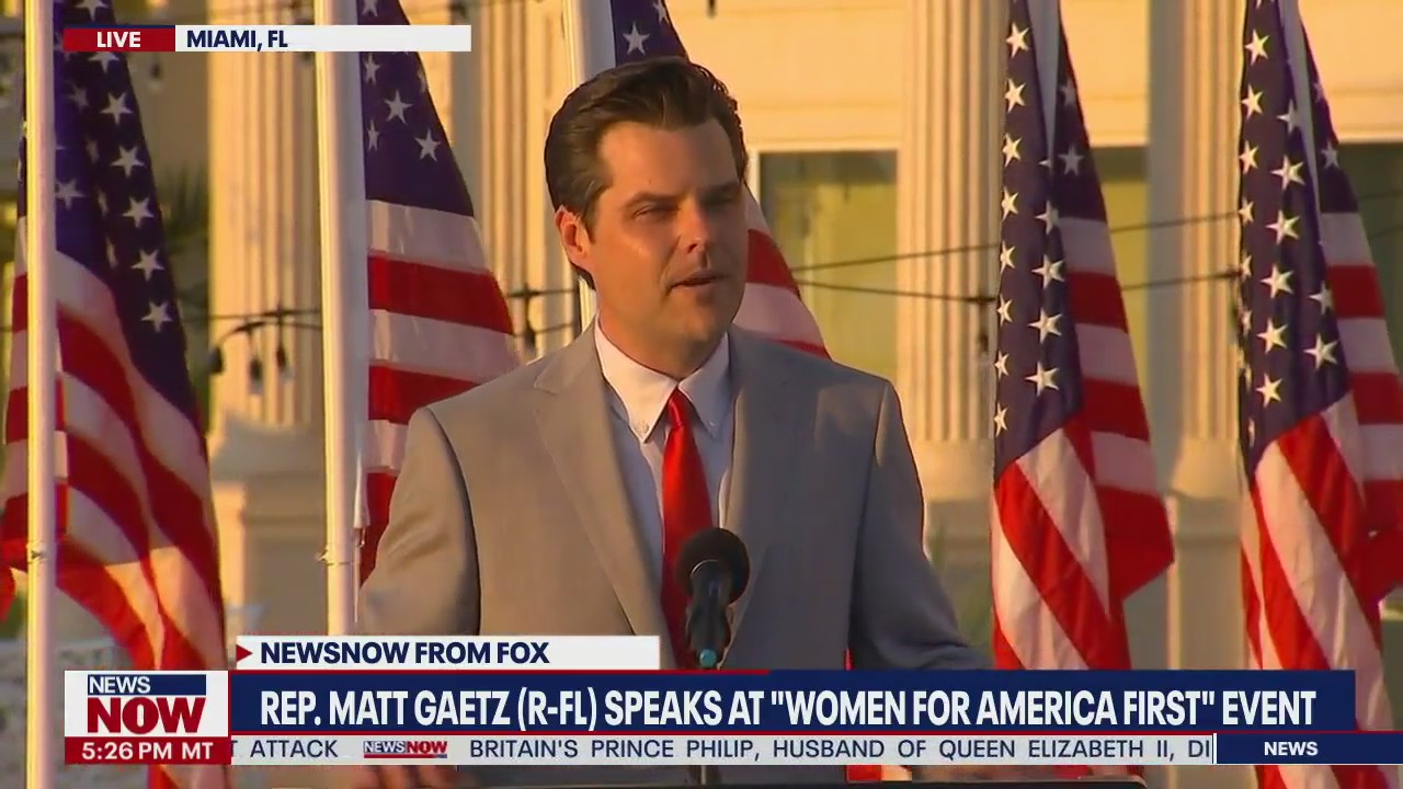 Matt Gaetz speaks at Women for America First event at the Trump National Doral Miami