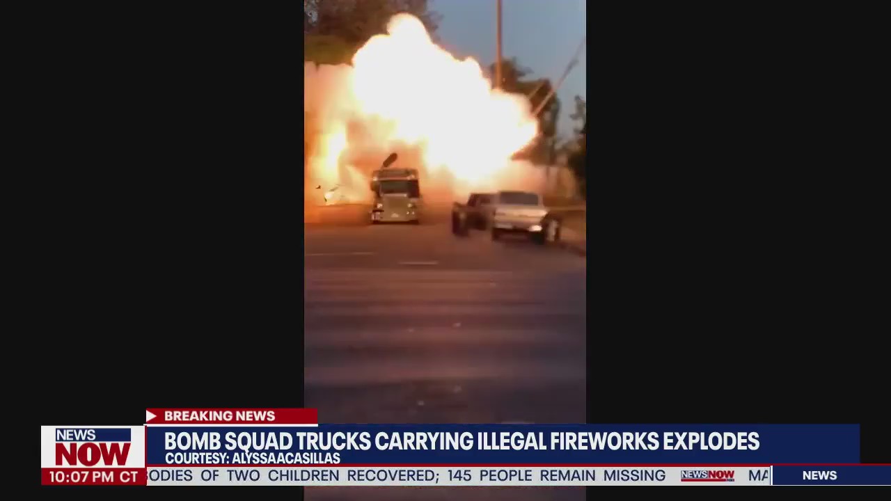 Illegal fireworks explosion rocks Los Angeles neighborhood, 5 people hurt