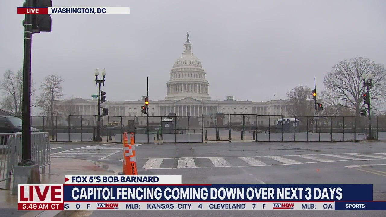 Capitol fencing coming down in 3 days | LiveNOW from FOX