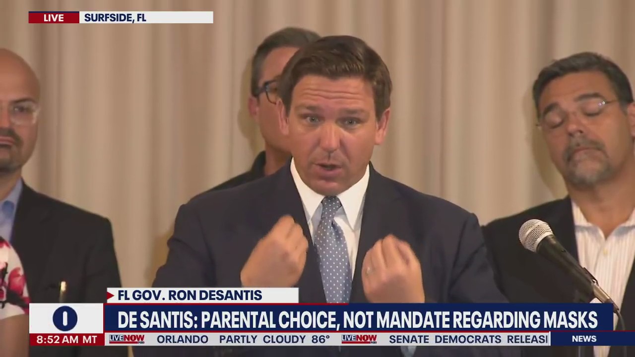 DeSantis: School masks are parental choice, not government mandate