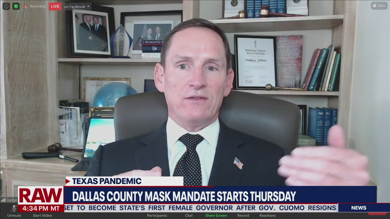 Dallas County defies Gov. Abbott's order, re-implements mask mandate