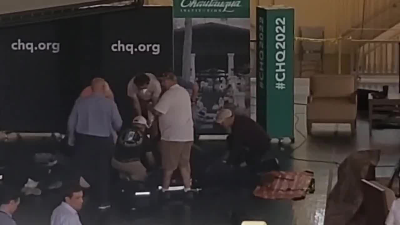 Video: Author Salman Rushdie stabbed on stage in New York